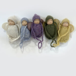3" Knit Angels - Multi-Color Set of 5